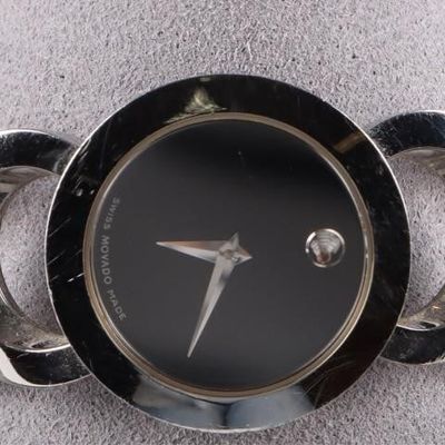 Sale Photo Thumbnail #160: MOVADO SWISS MADE MENS WRISTWATCH W/ SAPPHIRE CRYS