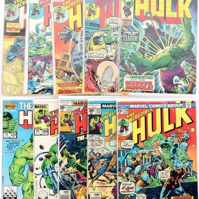 Sale Photo Thumbnail #119: LOT SILVER AND BRONZE AGE HULK COMICS (10)