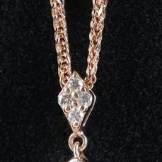 Sale Photo Thumbnail #108: 14K ROSE GOLD NATURAL DIAMOND & PEARL NECKLACE