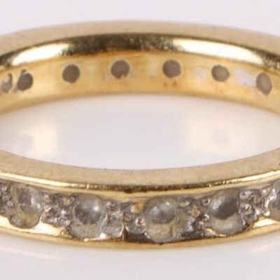 Sale Photo Thumbnail #225: 18K YELLOW GOLD DIAMOND BAND LADIES RING