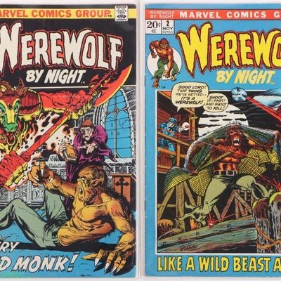 Sale Photo Thumbnail #325: WEREWOLF BY NIGHT #2 & 3 1ST APP. DRAGONUS