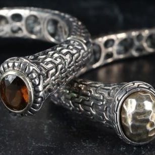 Sale Photo Thumbnail #335: JOHN HARDY INSPIRED STERLING SILVER BRACELETS