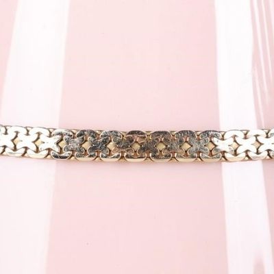 Sale Photo Thumbnail #251: 14K YELLOW GOLD LADIES FANCY CHAIN BRACELET ITALY