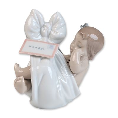 Sale Photo Thumbnail #482: Lladro Porcelain Figurine, Heavens Gift It's A Girl 01007589