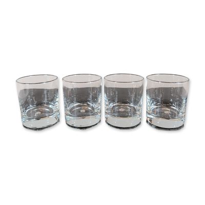 Sale Photo Thumbnail #235: 4pc Pasabahce Turkey Crystal Old Fashioned Glasses