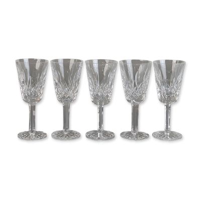 Sale Photo Thumbnail #234: 5pc Waterford Crystal Sherry Glass, Lismore Pattern