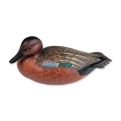 Sale Photo Thumbnail #534: Ken Harris Carved Cinnamon Teal Drake Decoy