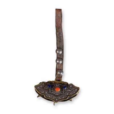 Sale Photo Thumbnail #213: Tibetan Silver Leather Belt Pouch