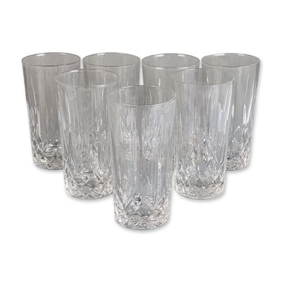 Sale Photo Thumbnail #697: 7pc Crystal Highball Tumblers, Lismore