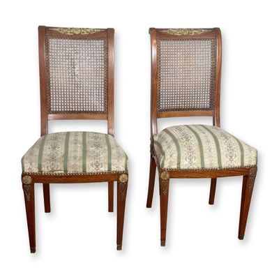 Sale Photo Thumbnail #323: Pair of French Empire Style Side Chairs, Late 19th Century
