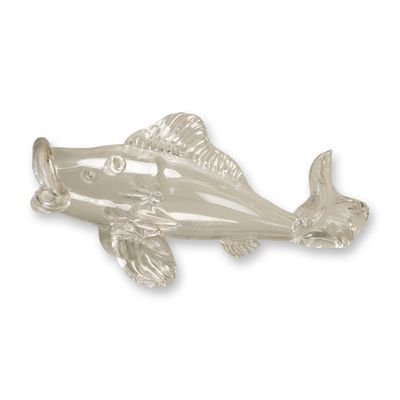 Sale Photo Thumbnail #339: Jean Sala, French Art Deco Saint-Louis Crystal Fish Sculpture, Signed