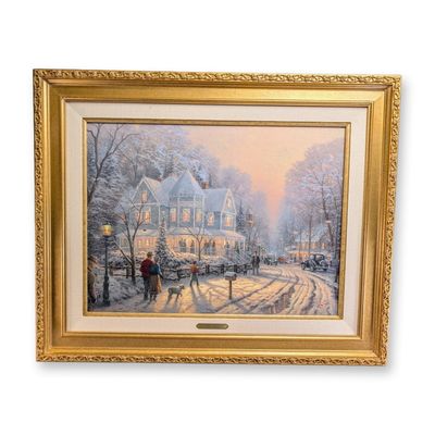 Sale Photo Thumbnail #575: Thomas Kinkade (American, 1958-2012) Offset Lithograph on Canvas w/ COA