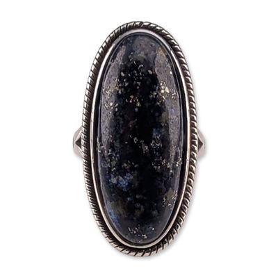 Sale Photo Thumbnail #636: Sterling Silver and Lapis Lazuli Statement Ring