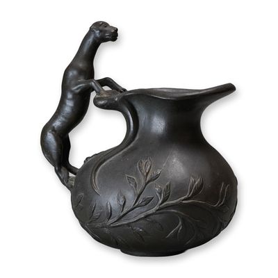 Sale Photo Thumbnail #531: Grand Tour Bronze Askos Vessel with Lion Handle