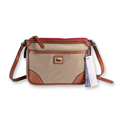 Sale Photo Thumbnail #446: Dooney & Bourke Khaki Nylon Crossbody Bag