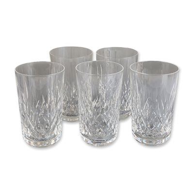 Sale Photo Thumbnail #470: 5pc Waterford Crystal Tumbler Glasses, Lismore