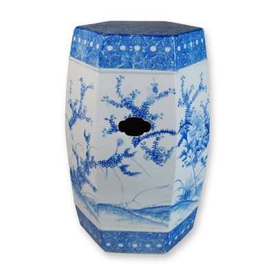 Sale Photo Thumbnail #36: Japanese Blue and White Porcelain Garden Seat