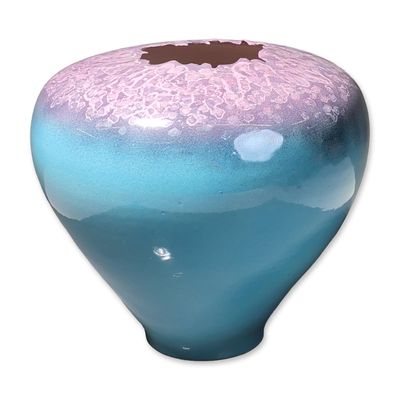 Sale Photo Thumbnail #134: Leah Studio Pottery Crater Vase