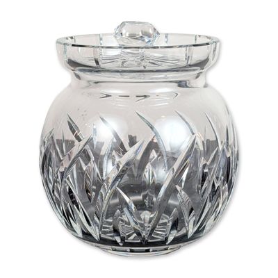 Sale Photo Thumbnail #494: Waterford Crystal Lucerne Lidded Biscuit Barrel