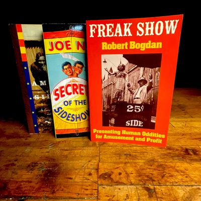 1988-2008. A Trio of Softcover Books on American Sideshow History and Human Oddities.