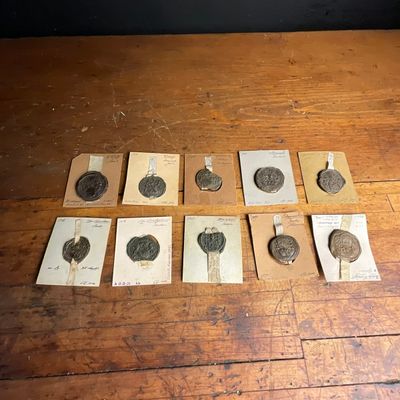 18th Century and Early 19th Century Dutch Heraldic Wax Seal Specimens