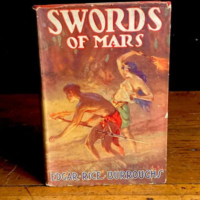 1936. Burroughs, Edgar Rice. Swords of Mars. Grosset & Dunlap. (DJ)