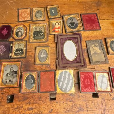 Mid-to-Late 19th Century Collection of Cased Daguerreotype, Ambrotype, and Tintype Portraits
