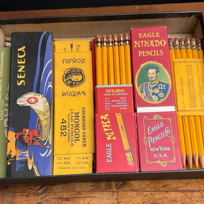 Early-to-Mid 20th Century Collection of Eberhard Faber, Eagle, and Seneca Pencils