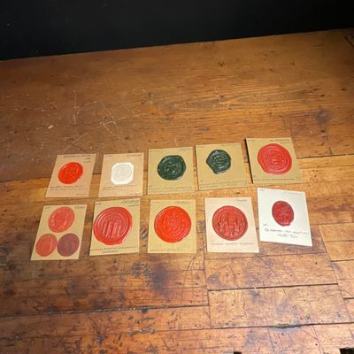 15th to 19th Century Collection of Ten Dutch, Scottish, and German Municipal Wax Seal Impressions