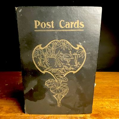 Circa 1905-1915 Antique Postcard Album and Collection of Greeting and View Postcards