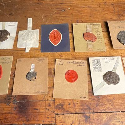 16th to 18th Century Dutch Heraldic Wax Seal Collection
