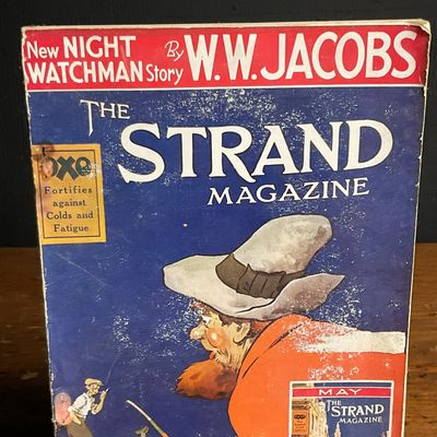 The Strand Magazine May 1928 Issue Featuring W. W. Jacobs and Waterman Ideal Fountain Pen Advertisement