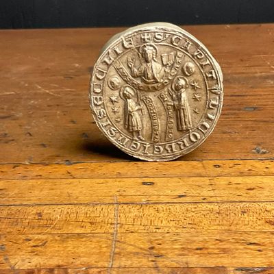 1273 Corvey Abbey Ecclesiastical Seal Reproduction in Cast Wax