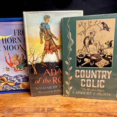 1937-1967. Three Volumes Illustrated by Robert Lawson. Various Publishers. (DJ)