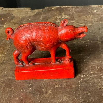 Late 20th Century Two Decorative Resin Figurines