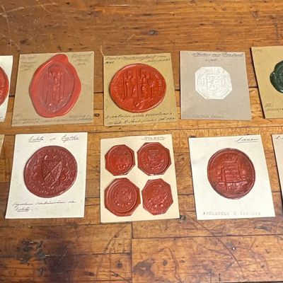 1395-1700 A Collection of Dutch and Germanic Heraldic Wax Seal Impressions