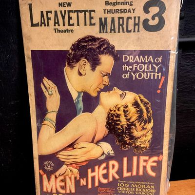 1931 Columbia Pictures Men in Her Life Original Window Card Film Poster