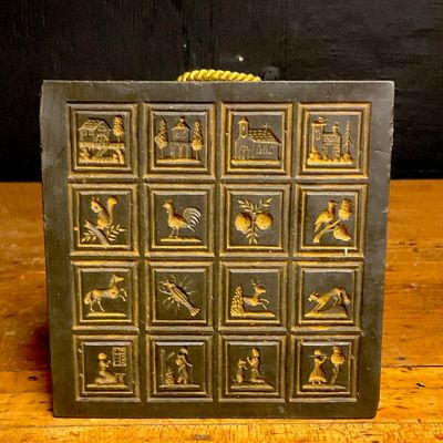 Relief Molded Wax Plaque with Sixteen Vignettes