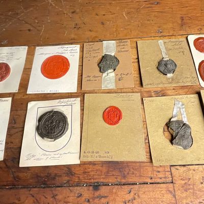 A Collection of Heraldic Wax Seals and Impressions, 16th to 18th Century