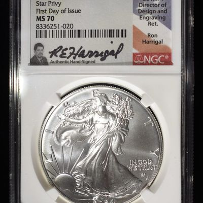 2024(P) AMERICAN SILVER EAGLE NGC MS70 STAR PRIVY