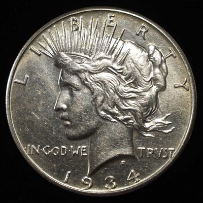 Sale Photo Thumbnail #277: 1934-S PEACE DOLLAR AU/BU