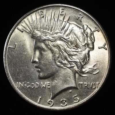 Sale Photo Thumbnail #279: 1935-S PEACE DOLLAR BU