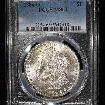 1884-O MORGAN DOLLAR PCGS MS-63