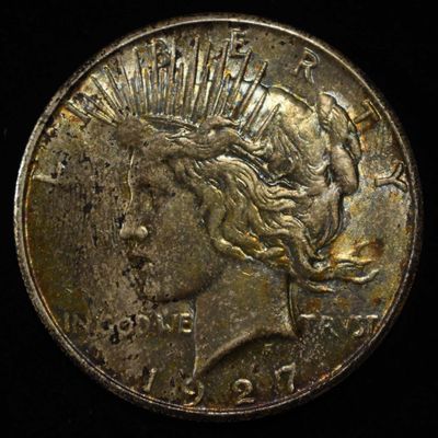 Sale Photo Thumbnail #272: 1927-S PEACE DOLLAR BU COLOR