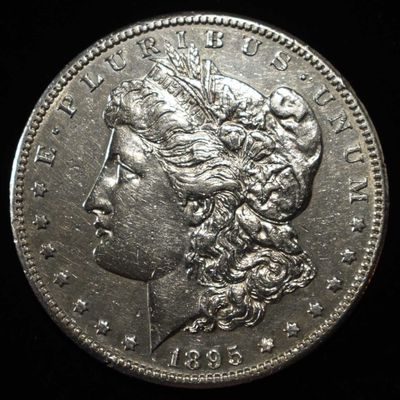 Sale Photo Thumbnail #243: 1895-S MORGAN DOLLAR AU/BU