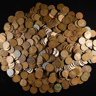 Sale Photo Thumbnail #358: (500) 40'S & 50'S WHEAT CENTS