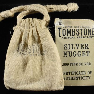 Sale Photo Thumbnail #422: TOMBSTONE 5 OZ 0.999 SILVER NUGGET