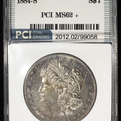 1884-S MORGAN DOLLAR PCI CH BU
