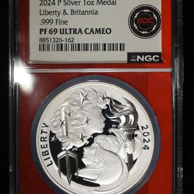 Sale Photo Thumbnail #395: 2024-P SILVER LIBERTY & BRITANNIA NGC PF-69 UCAM