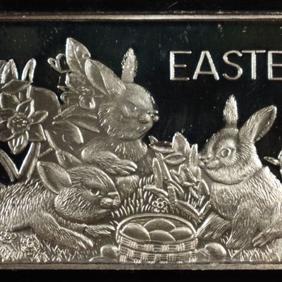 Sale Photo Thumbnail #401: 2012 EASTER 1 OZ .999 SILVER BAR